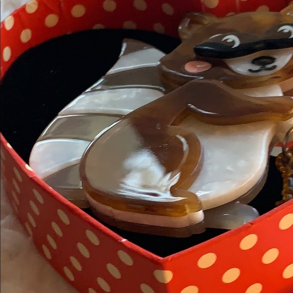 BNIB Erstwilder Adorable Love Bandit Brooch - Picture 4 of 4